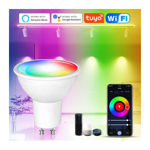 Aamasun Smart WiFi GU10 LED Strahler RGBCW Bunt mit Alexa und Google Assistant Sprachsteuerung via Smart Life App 9W
