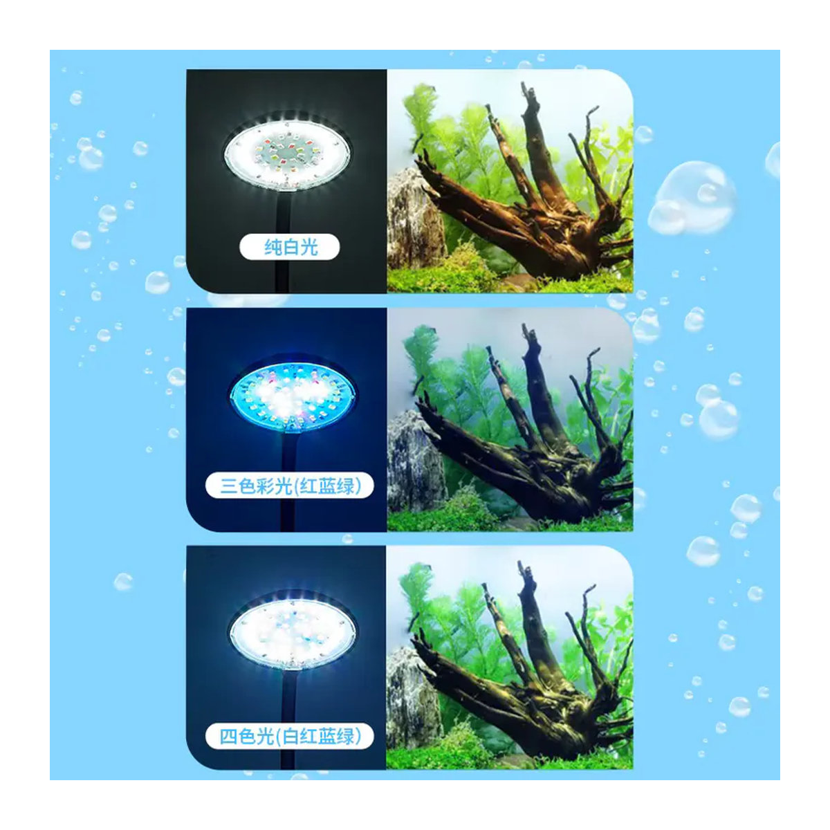 Abay USB LED Aquarium Licht Wasserdichte Unterwasser Beleuchtung für Mini Aquarien - Bild 3