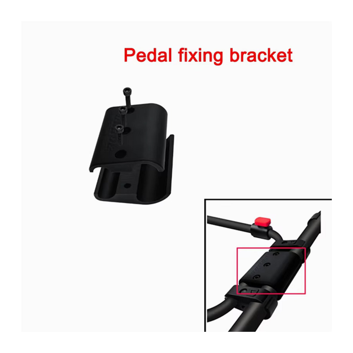 ABBK Rennwagen-Pedal mit fester Verbindung und Verstärkungsset für Challenger Seat Playseat-Modifikation in Schwarz aus Metall - Bild 3