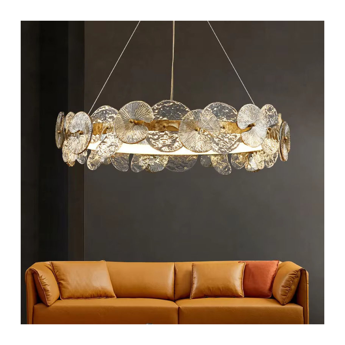 ABCZ LED Kronleuchter aus Glas im skandinavischen Design für Wohnzimmer, Esszimmer und Schlafzimmer - Bild 5