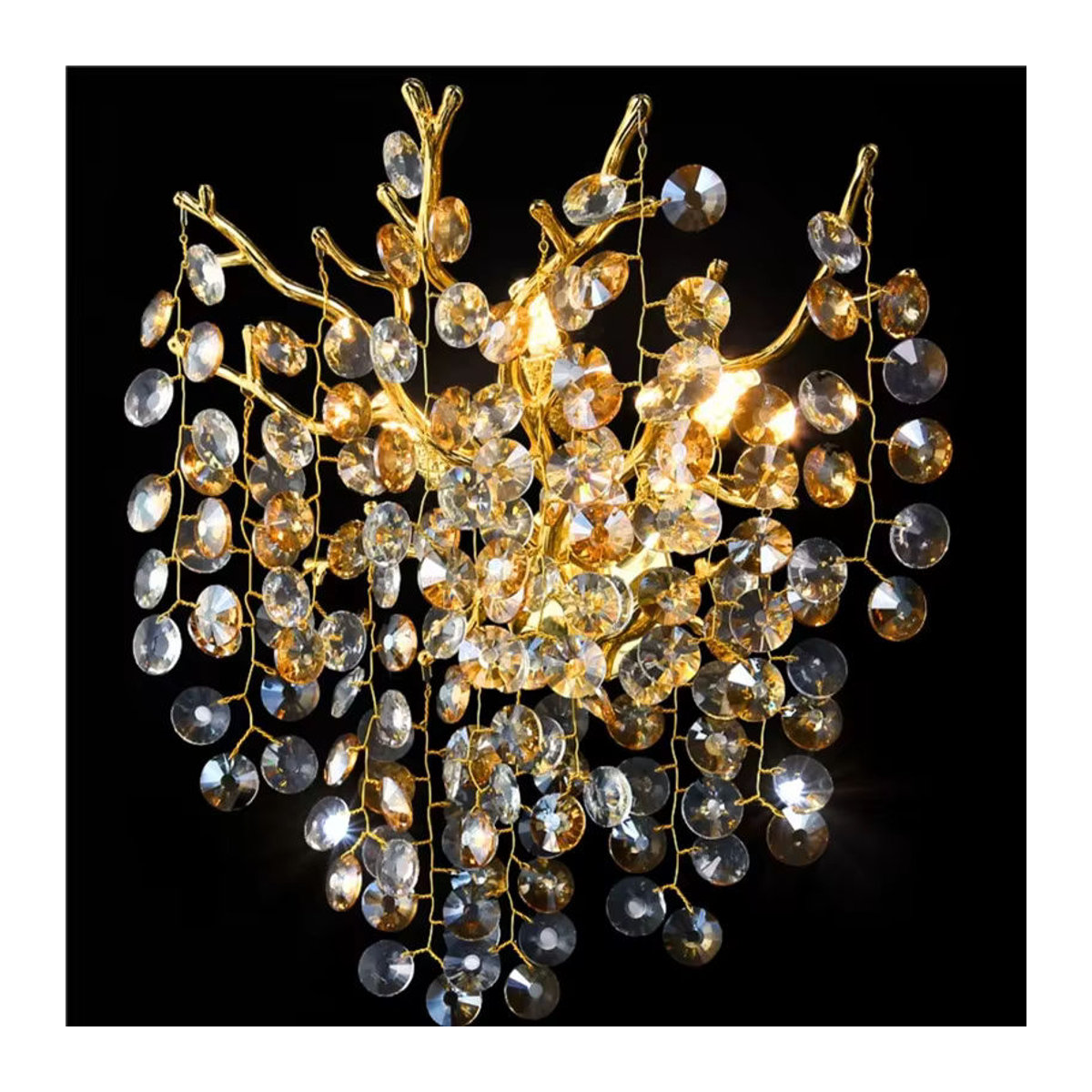ABCZ Moderne Luxus Kristall LED Wandlampe aus Glas für Wohnzimmer und Schlafzimmer - Bild 2