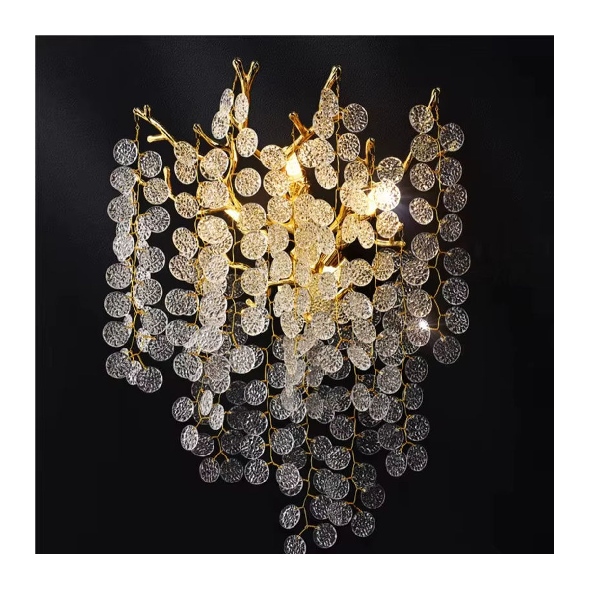 ABCZ Moderne Luxus Kristall LED Wandlampe aus Glas für Wohnzimmer und Schlafzimmer - Bild 3