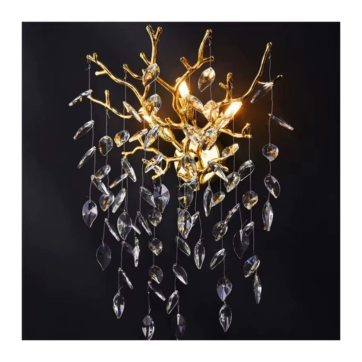 ABCZ Moderne Luxus Kristall LED Wandlampe aus Glas für Wohnzimmer und Schlafzimmer - Bild 4