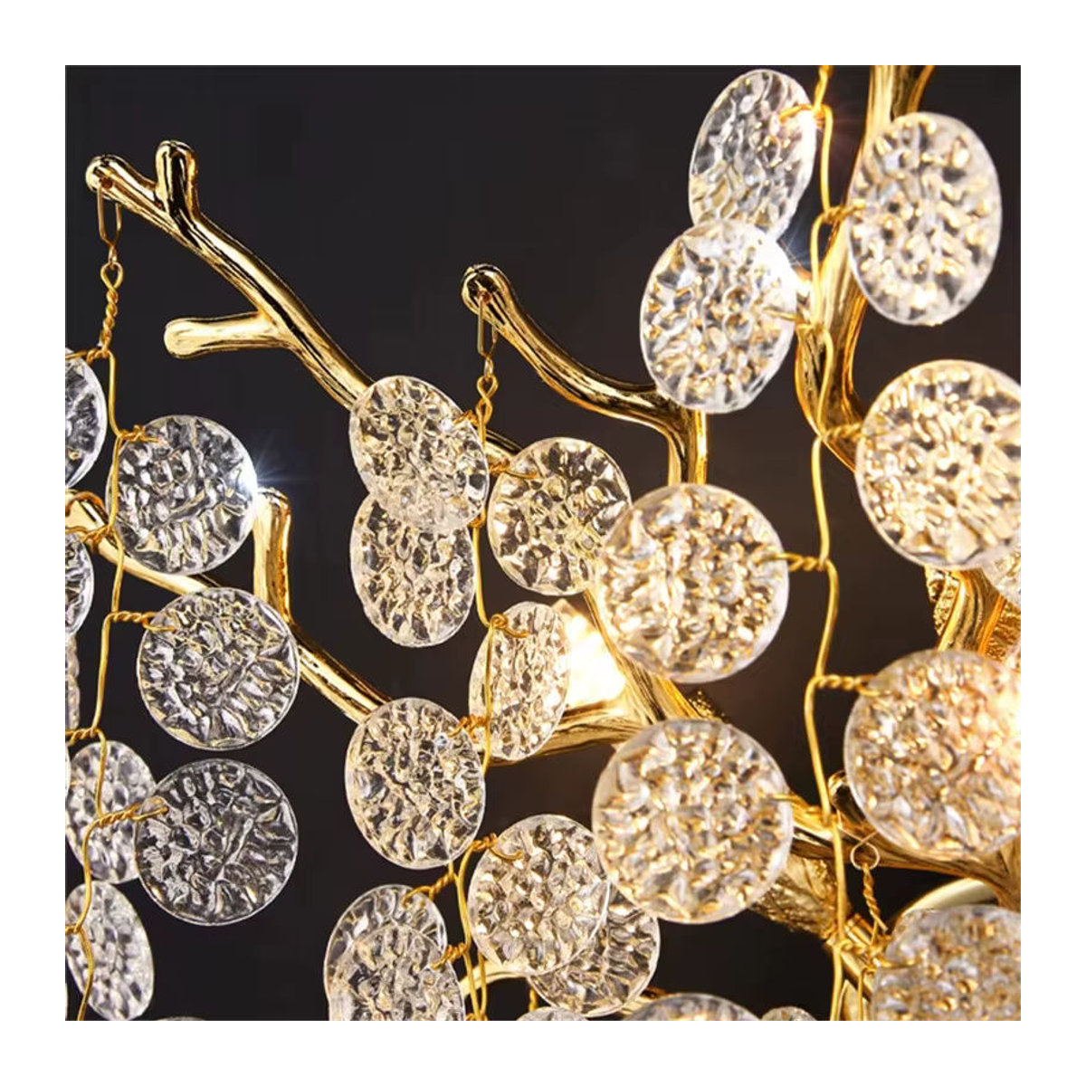 ABCZ Moderne Luxus Kristall LED Wandlampe aus Glas für Wohnzimmer und Schlafzimmer - Bild 5