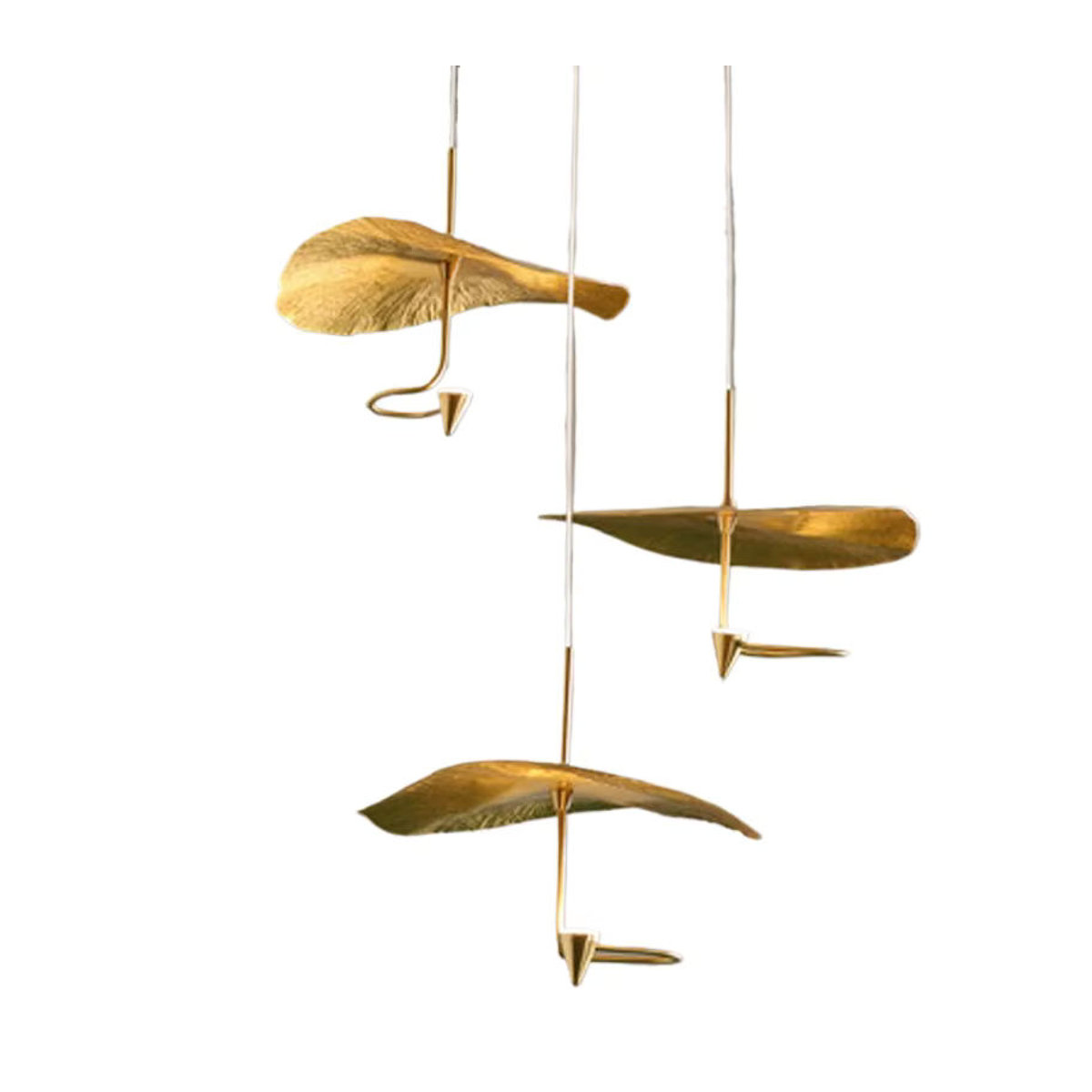 ABCZ Pendelleuchte Lotus Design aus Metall in Gold für Wohnzimmer und Esszimmer - Bild 7