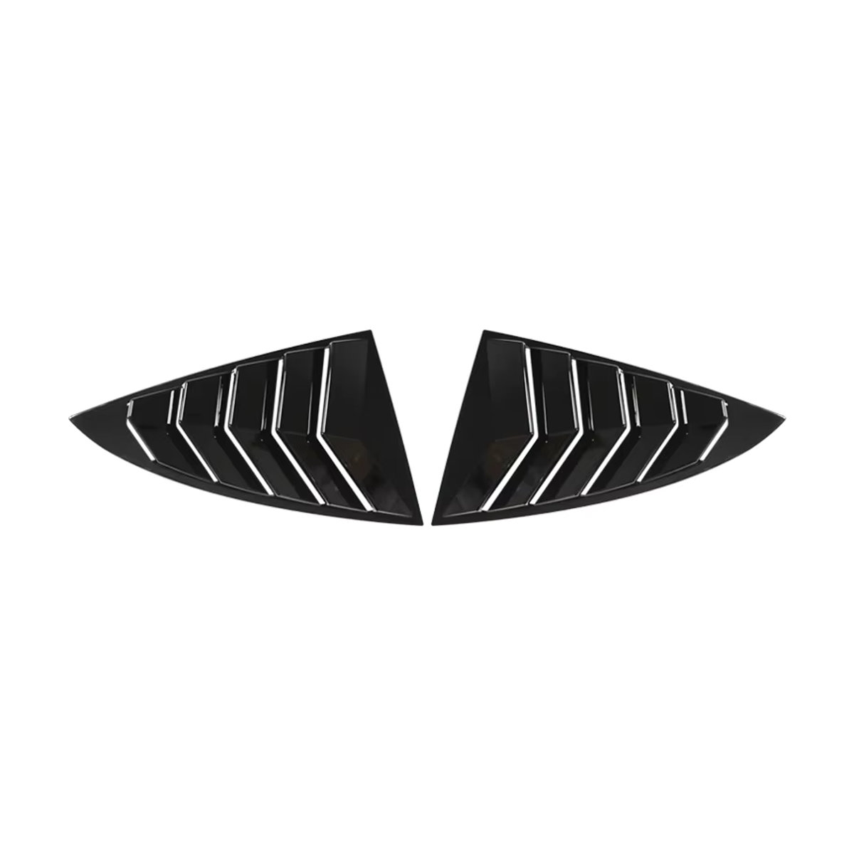 ABS Fensterabdeckung für Tesla Modell 3 2017-2024 Highland Seitliche Louver Dreieck Trim Zubehör in Schwarz - Bild 4
