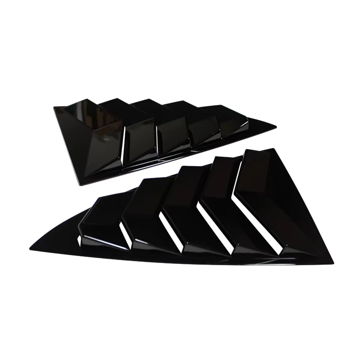 ABS Fensterabdeckung für Tesla Modell 3 2017-2024 Highland Seitliche Louver Dreieck Trim Zubehör in Schwarz - Bild 5
