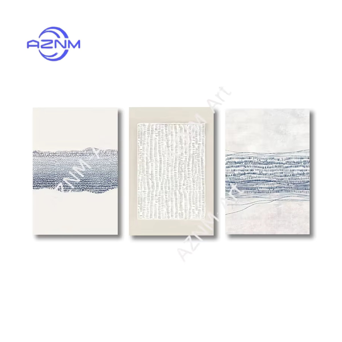 Abstrakte Illustrationsposter von Potdemiel als minimalistische Leinwanddrucke in Weiß zur Wandmontage - Bild 2