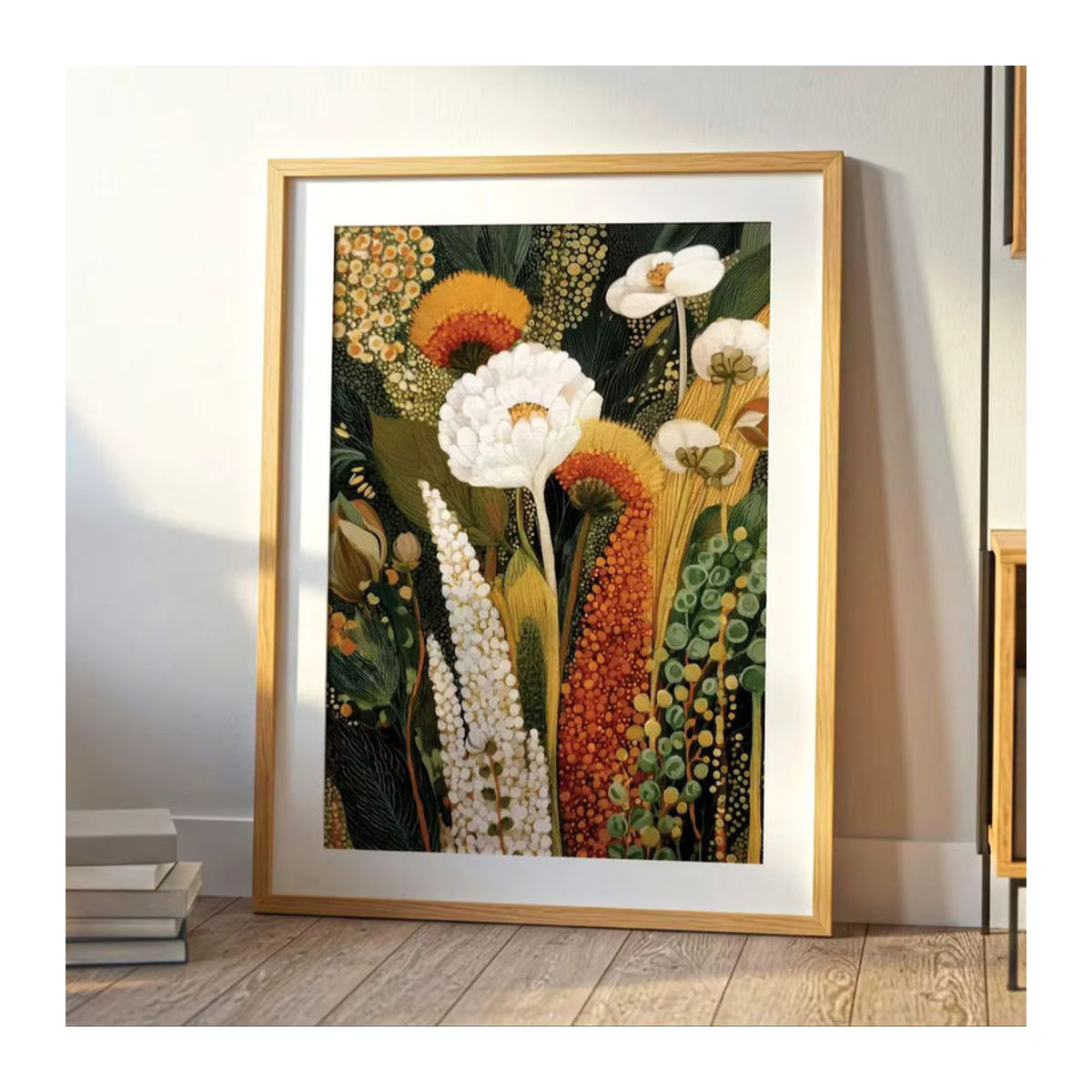 Abstrakter botanischer Wandkunstdruck von SHENCHEN mit floralem Zweigmotiv in mehrfarbigem Design für den Landhausstil - Bild 7