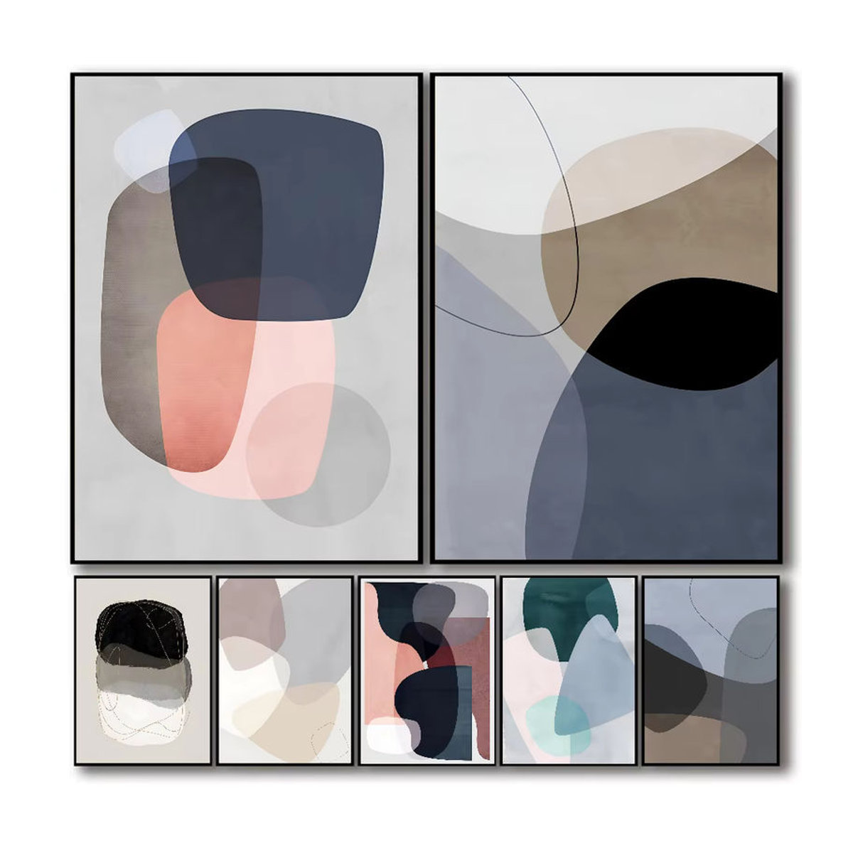 Abstraktes Leinwand Poster von Potdemiel in Mehrfarbig für moderne Wanddekoration - Bild 2