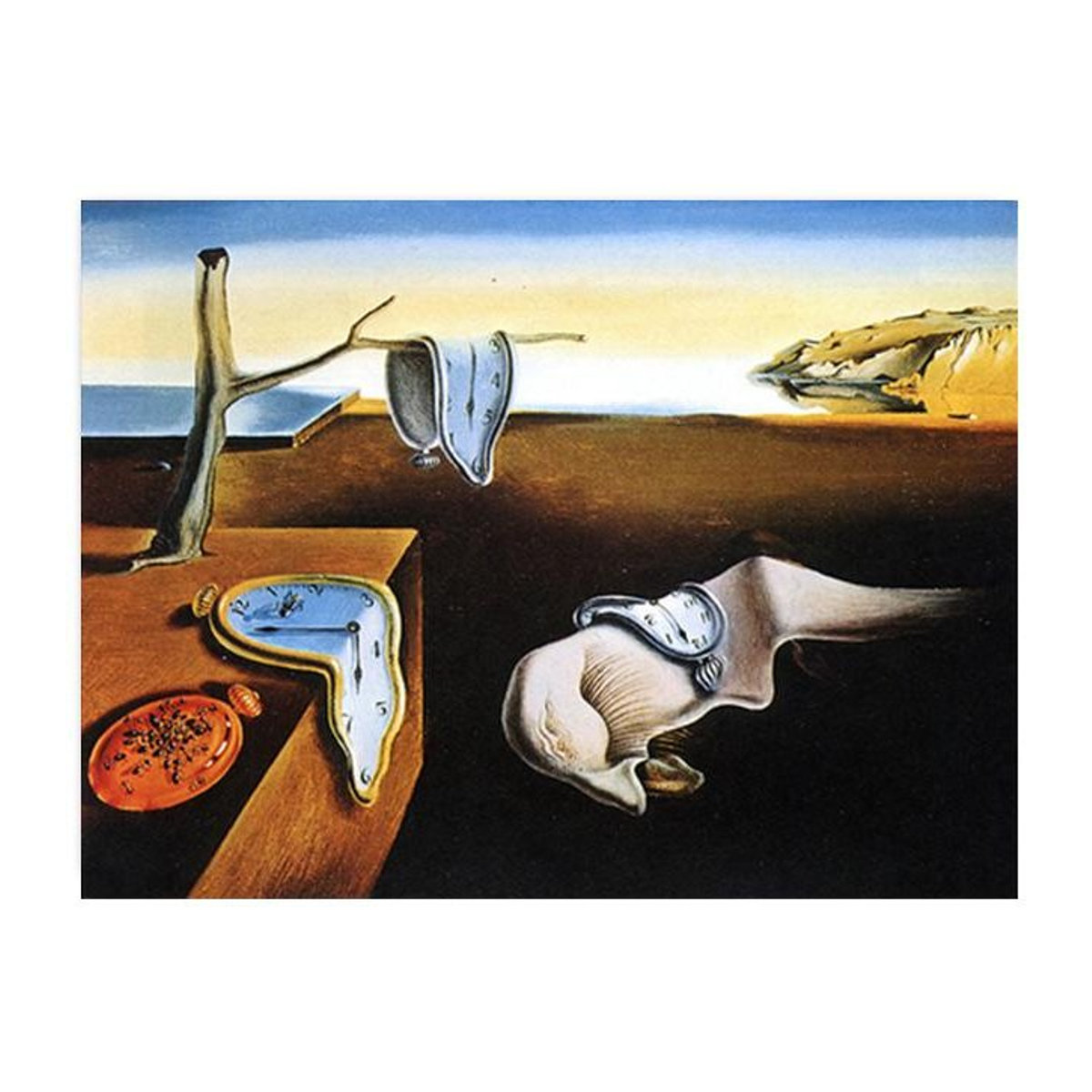 Abstraktes Leinwand-Poster von Salvador Dali, mehrfarbige Wandkunst für dein Wohnzimmer, Rahmenlos, Breite: 50 cm, Höhe: 70 cm - Bild 1