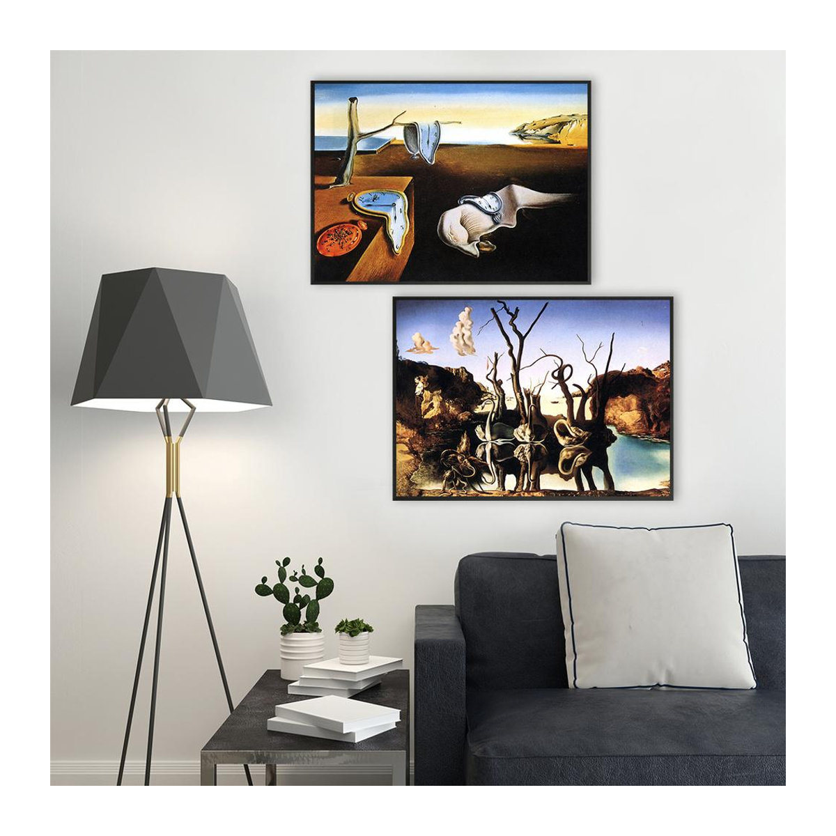 Abstraktes Leinwand-Poster von Salvador Dali, mehrfarbige Wandkunst für dein Wohnzimmer, Rahmenlos, Breite: 50 cm, Höhe: 70 cm - Bild 2