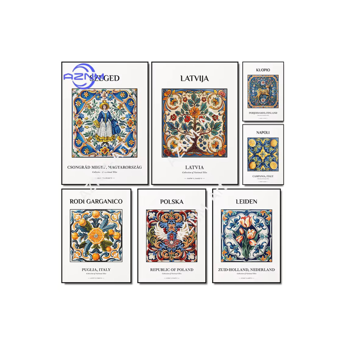Abstraktes Leinwandgemälde von KAYOU in mehrfarbigem Design für deine Wanddekoration im Wohnzimmer - Bild 3