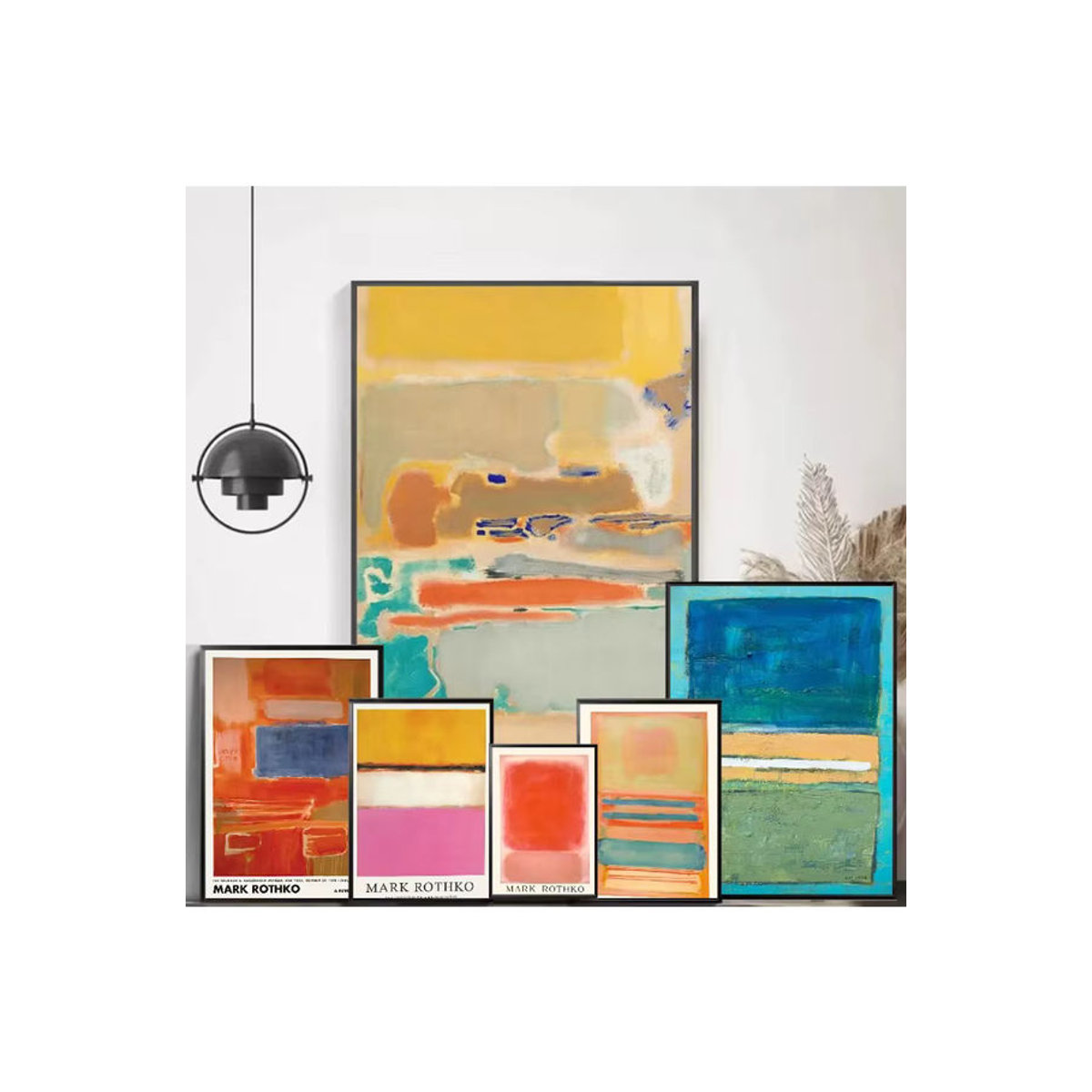 Abstraktes modernes Kunst Poster Mark Rothko von Potdemiel in mehrfarbig mit Holzrahmen für deine Wanddekoration - Bild 6