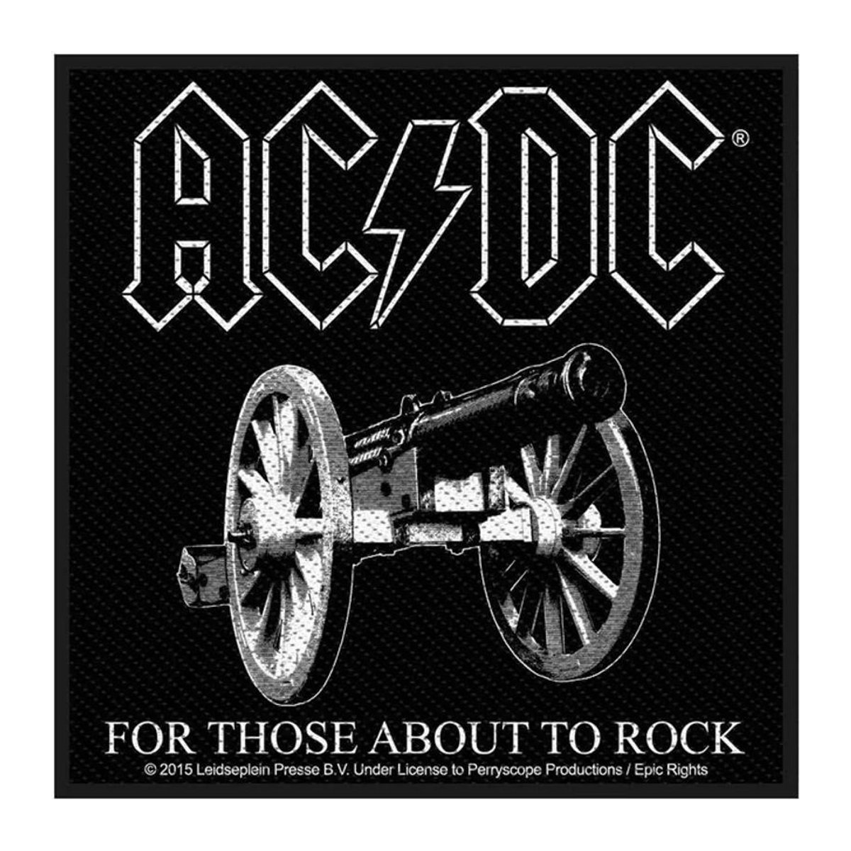 AC/DC For Those About To Rock Textil-Patch schwarz - Bild 1