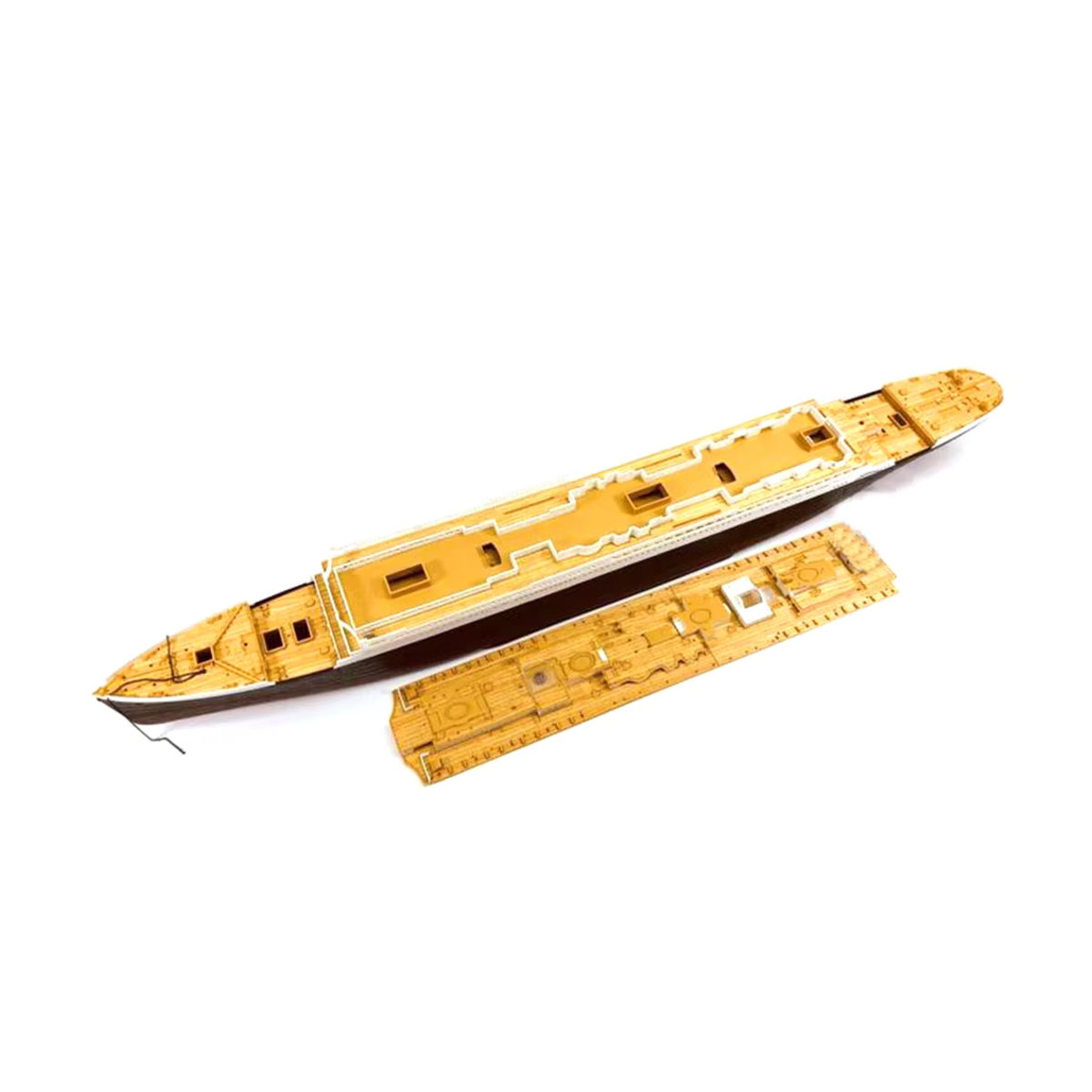 Academy Holzdeck für RMS Titanic Schiffsmodell Kit 1/400 in Beige - Bild 2