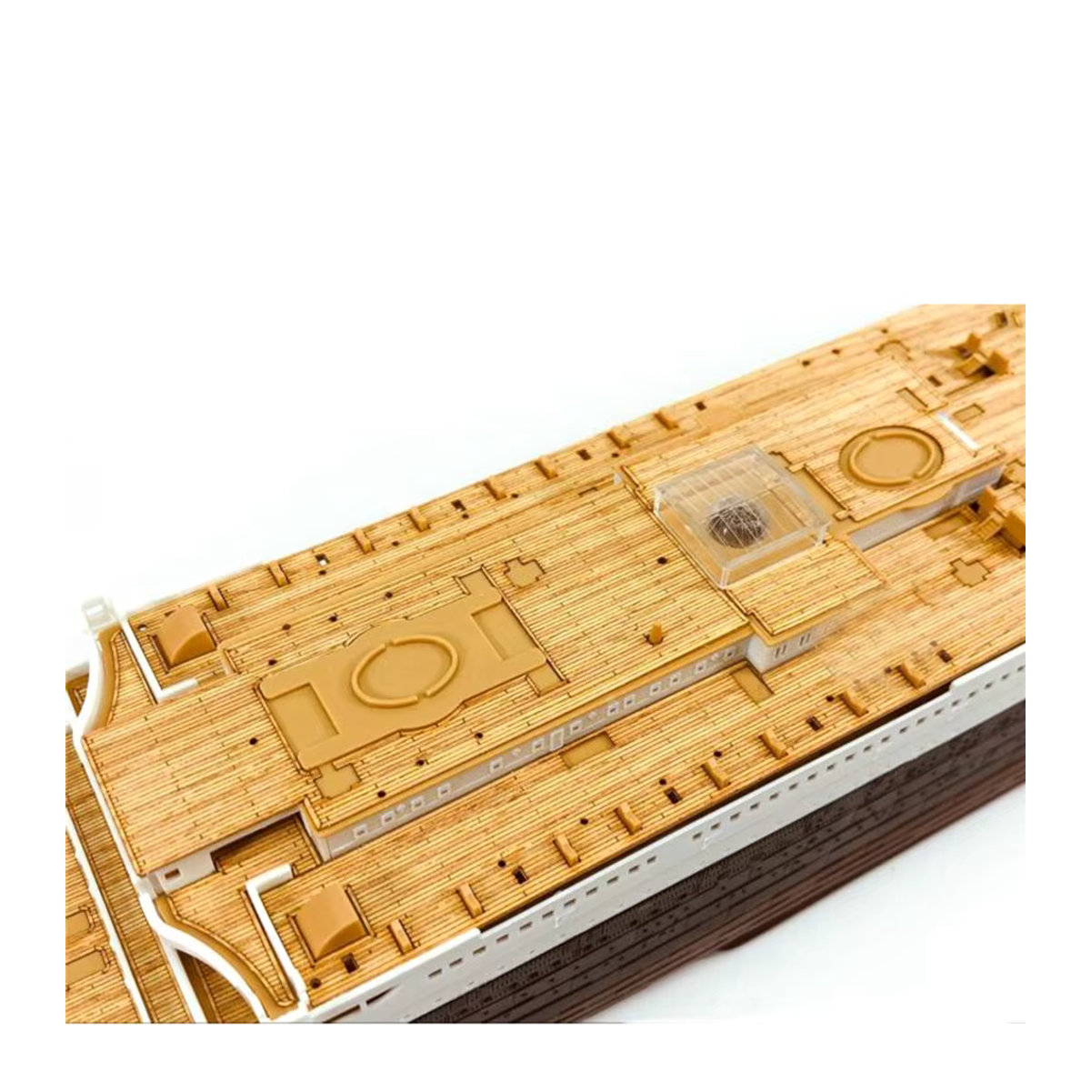 Academy Holzdeck für RMS Titanic Schiffsmodell Kit 1/400 in Beige - Bild 3