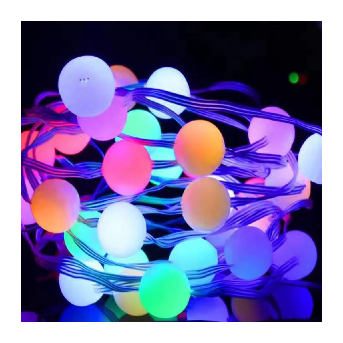 Acosh Neon RGBIC LED Kugel Lampe mit Bluetooth App und Musik-Controller, wasserdichte Outdoor-Atmosphärenleuchte in Bunt für Garten und Camping - Bild 6