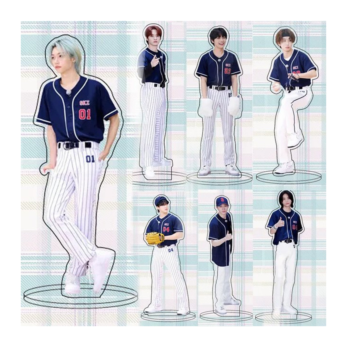 Acryl-Ständer Bangcan-Ball-Anzug Baseball-Serie mehrfarbig Figurenmodell aus Kunststoff für deine Desktop-Dekoration - Bild 1