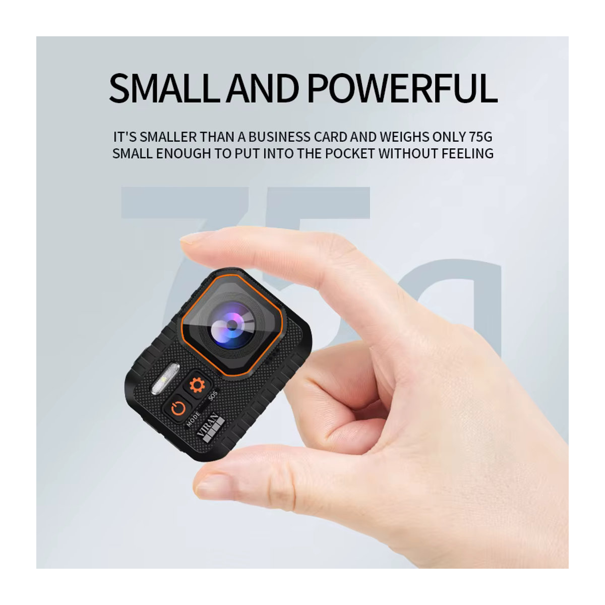 ActiSafety 4K HD Action Kamera mit Fernbedienung und Display in Schwarz - Bild 2