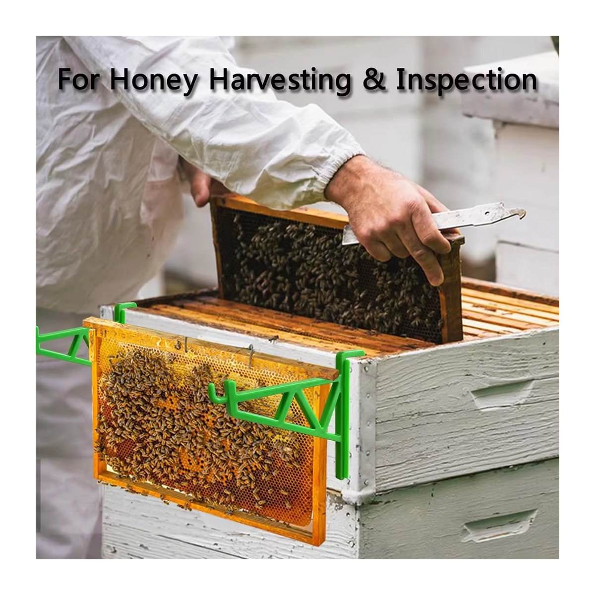 Adhere To Fly 2er-Set Beehive Rahmenhalter aus Kunststoff für die Bienenzucht - Bild 2