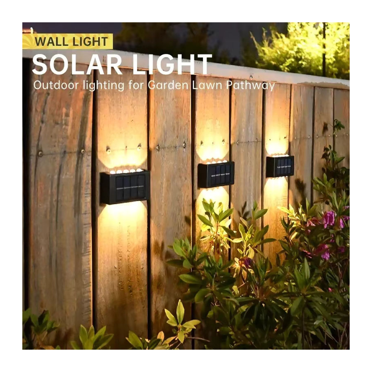 Adiodo Moderne Solar-LED-Außenwandleuchte Schwarz Wasserdicht mit Auf- und Abwärtsleuchten für Garten und Hof - Bild 5