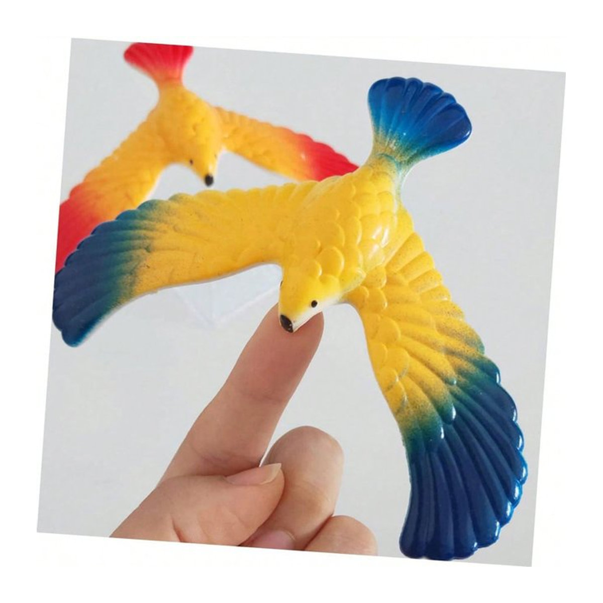 Adler Schwerkraft Balance Vogel aus Kunststoff als Stress Relief Dekoration in Mehrfarbig - Bild 1