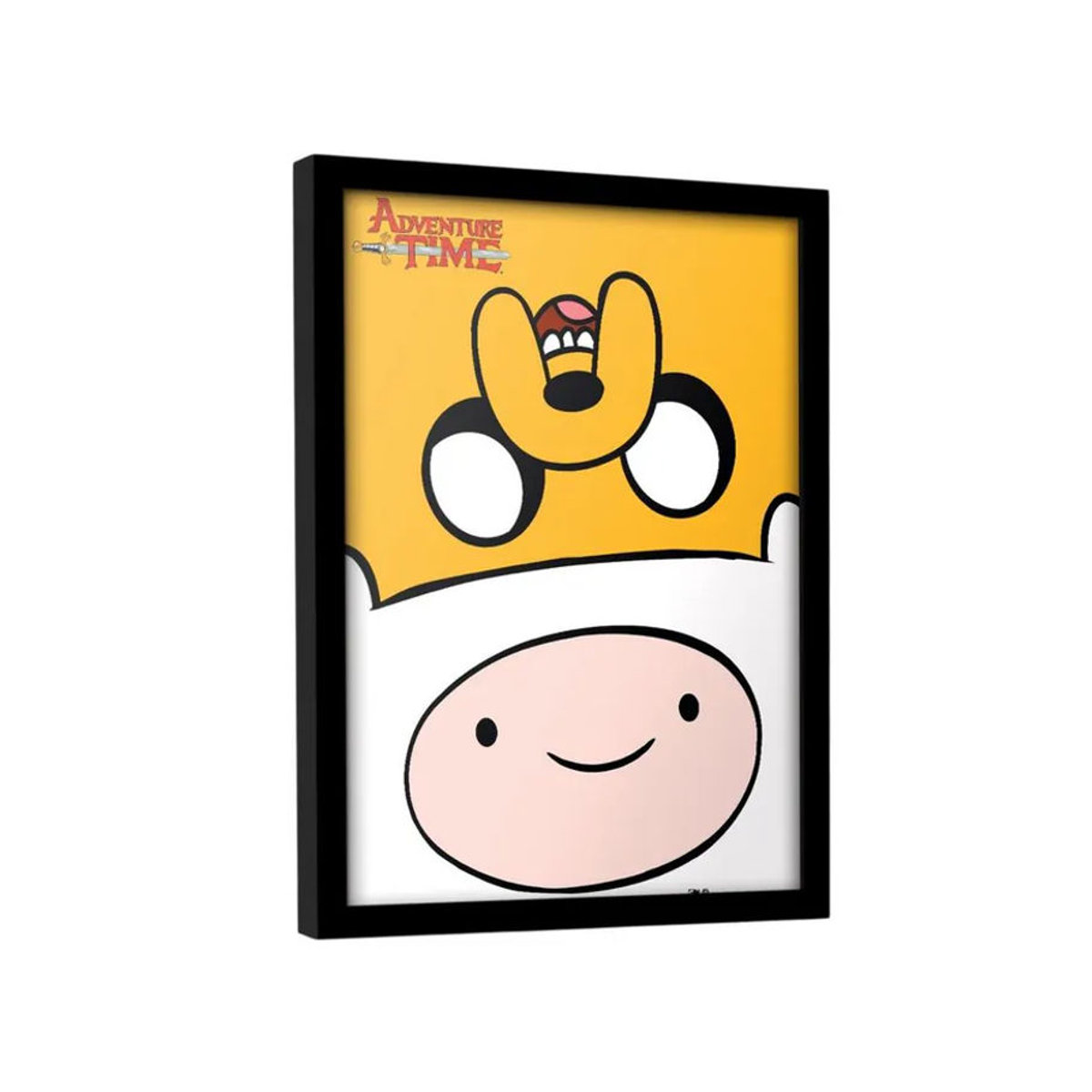 Adventure Time Finn und Jake Gerahmtes Poster in Gelb, Querformat - Bild 2