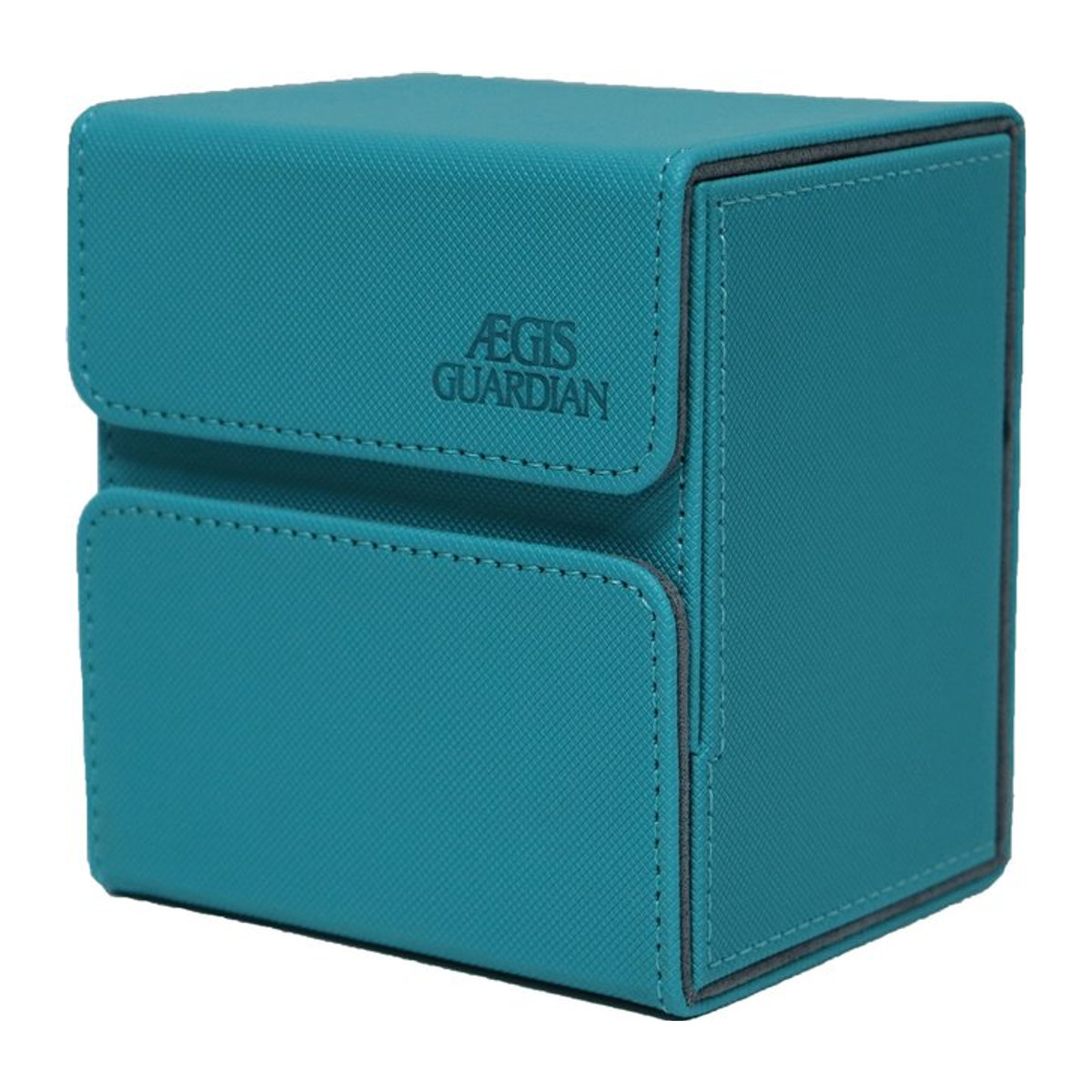 AEGIS GUARDIAN TCG Deckboxen Set mit über 100 horizontalen Aufbewahrungsboxen für Magic und YuGiOh in Blau und Gelb mit minimalistischem Design - Bild 1
