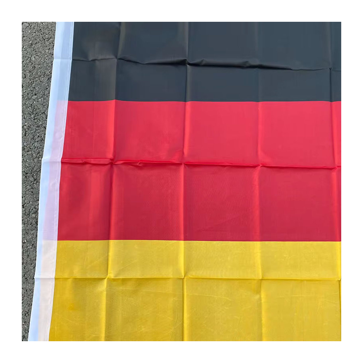 Aerlxemrbrae Deutschland Flagge hängend aus Polyester, Schwarz Rot Gelb, B: 150 cm, H: 90 cm - Bild 3