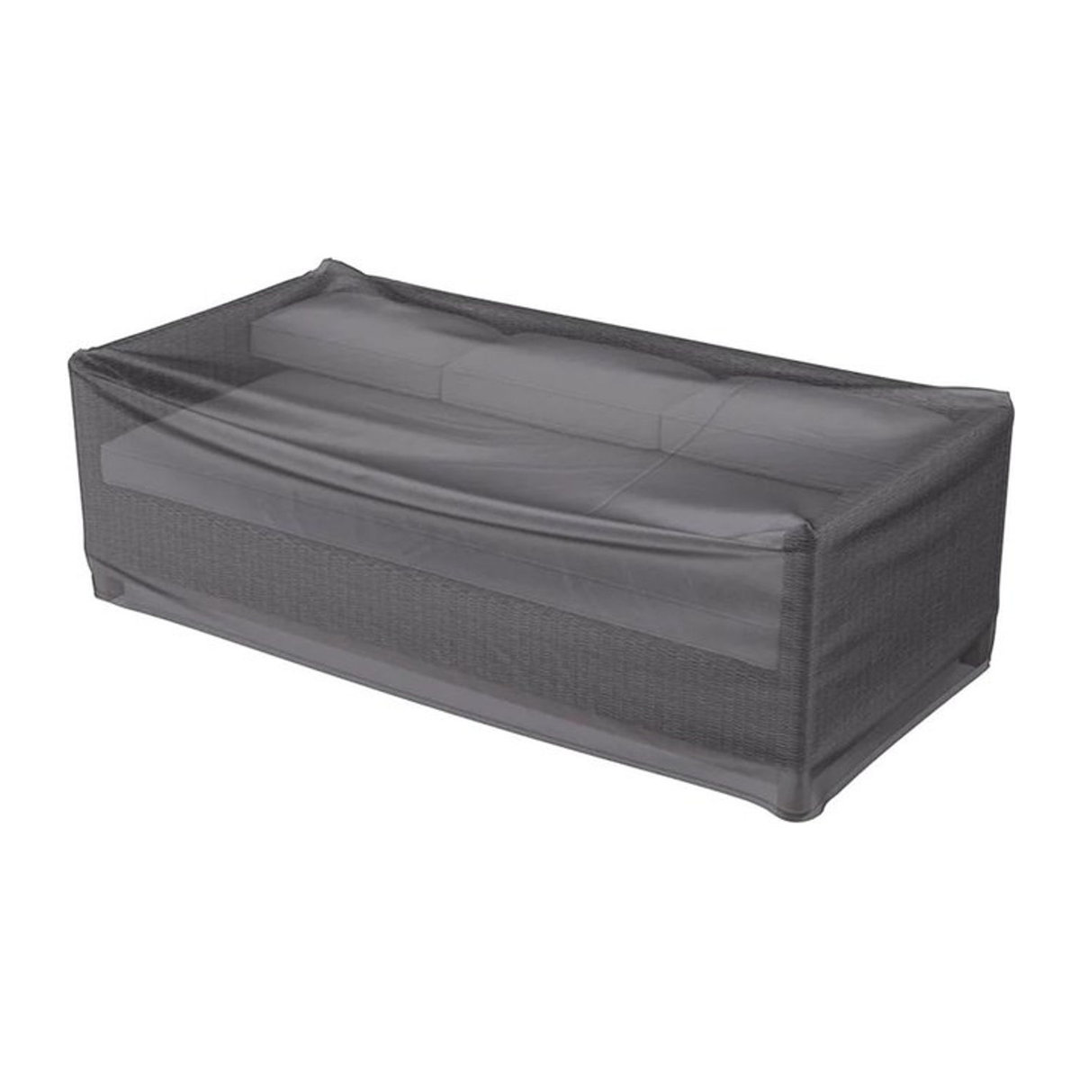 AeroCover Atmungsaktive Schutzhülle für Loungebänke in Anthrazit und Grau, B/T/H: 250 x 100 x 70 cm - Bild 1
