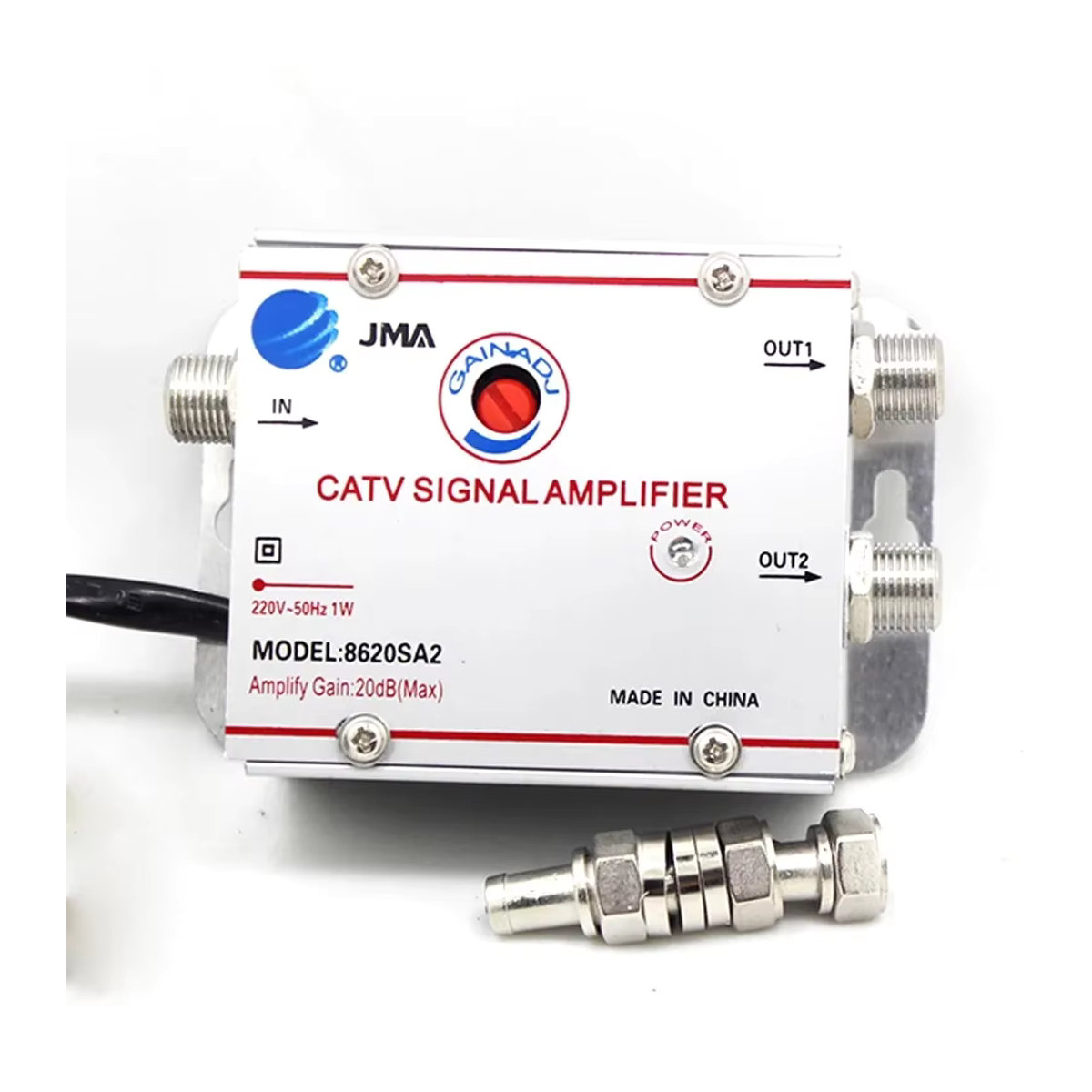 AEVYVKV Kabel TV Splitter Verstärker 20dB Digital TV Antenne Signal Booster in Silber - Bild 5