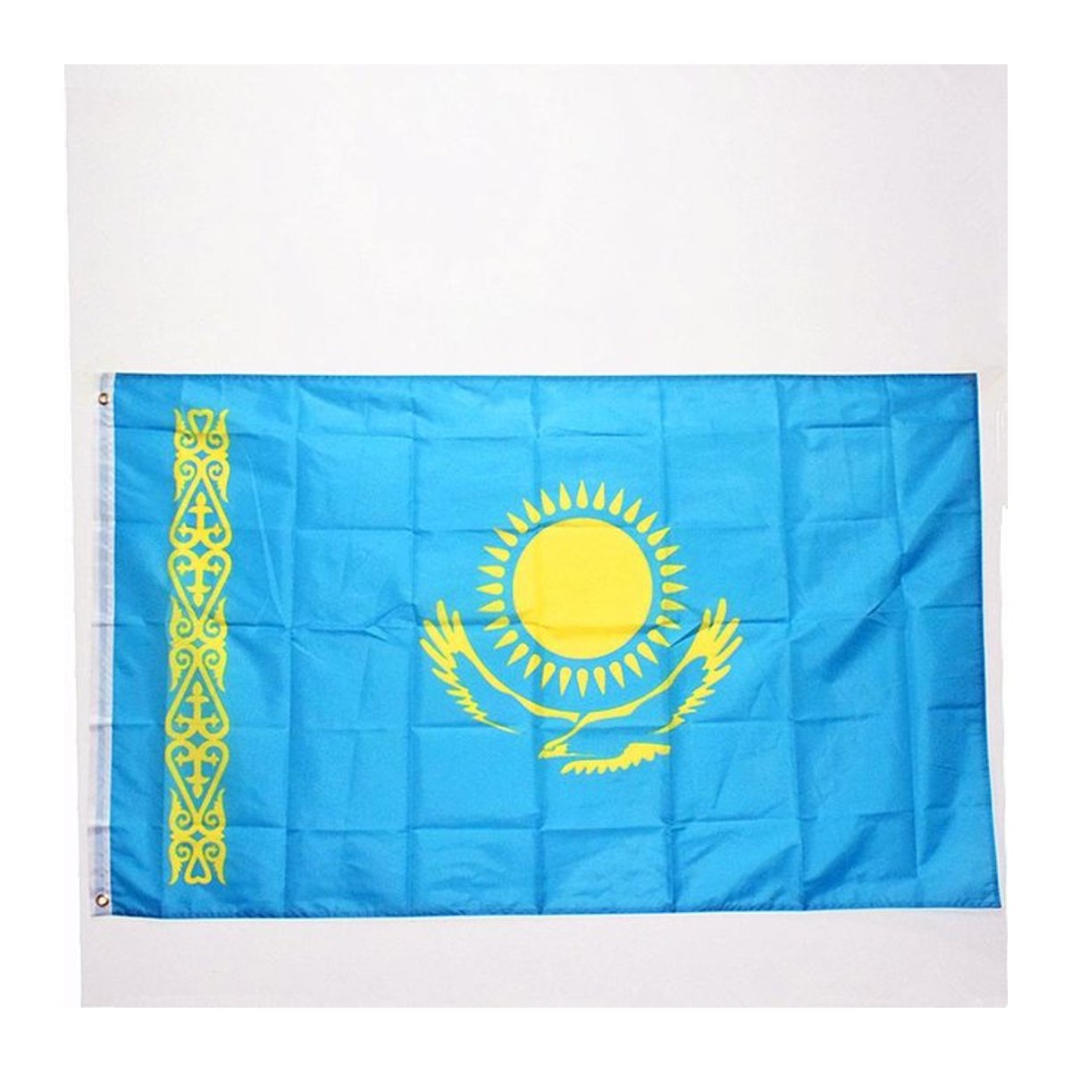 Afortunado Flaggenbanner Kasachstan in Blau, B/H: 90 x 150 cm - Bild 1