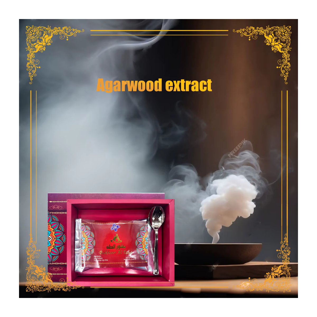 Agarwood Räucherpulver mit orientalisch-floralem Duft zur Entspannung und Meditation - Bild 2