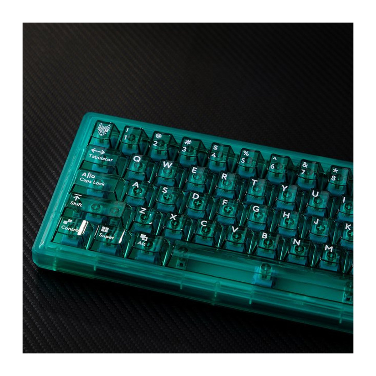 Aifei Transparente Cherry Profile Tastenkappen aus Kunststoff mit 114 Tasten für mechanische Tastaturen mit Cherry MX Switches, Farbe Grün - Bild 1