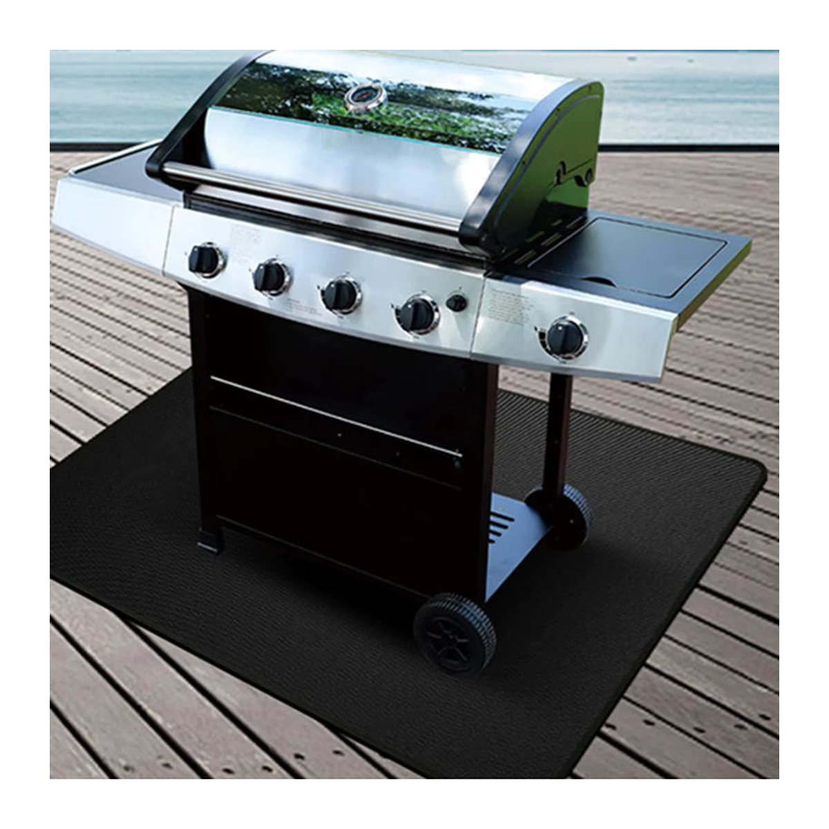 Aihogard Outdoor-Grillmatte doppelseitig wasserdicht und hochtemperaturbeständig als schützende Feuermatte für Camping und Outdoor-Einsätze - Bild 6