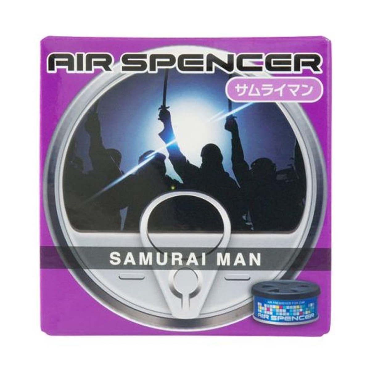 Air Spencer Auto Luft Samurai Mann A37 Eikousha Lufterfrischer Nachfüllpackung Schwarz 40g - Bild 3