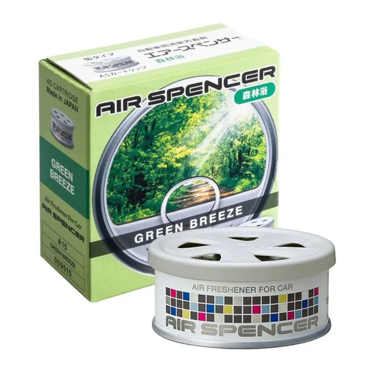 Air Spencer Auto Lufterfrischer A15 Eikousha Patrone Shinrinyoku Weiß 40g - Bild 1