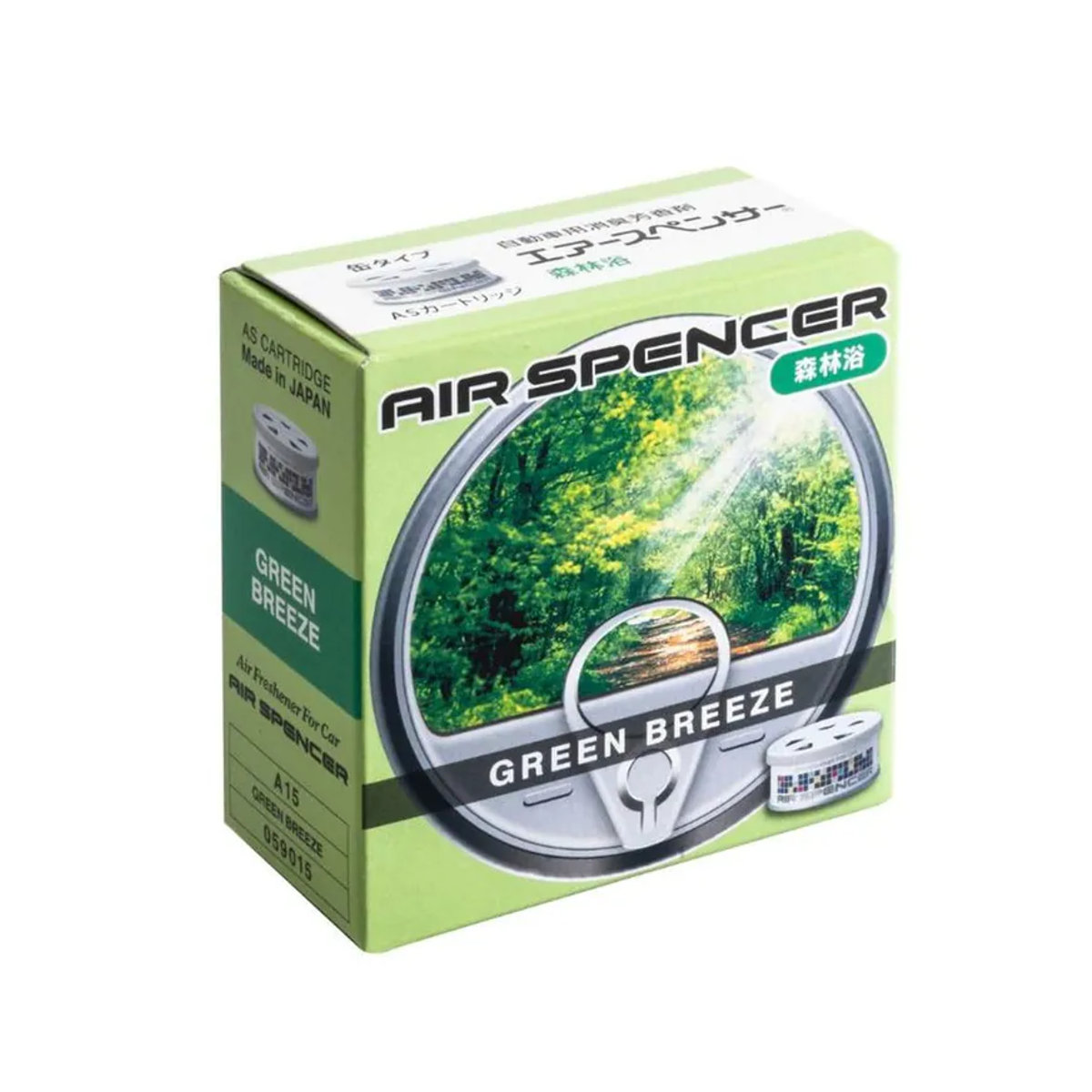 Air Spencer Auto Lufterfrischer A15 Eikousha Patrone Shinrinyoku Weiß 40g - Bild 2
