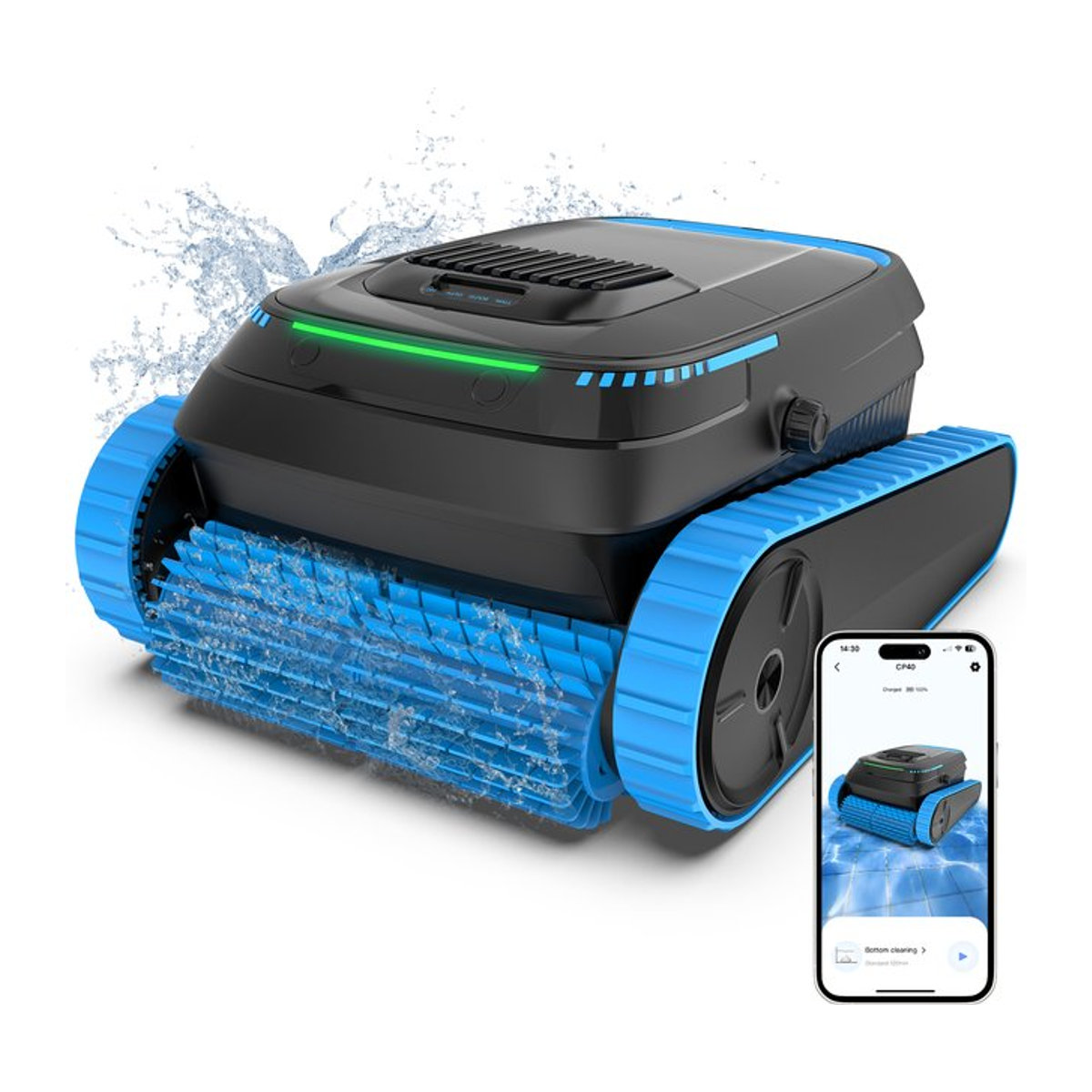 AIRROBO CP40 Poolroboter mit Smart Navigation und App-Steuerung für Wand- und Bodenreinigung, 45000PA Saugkraft - Bild 1