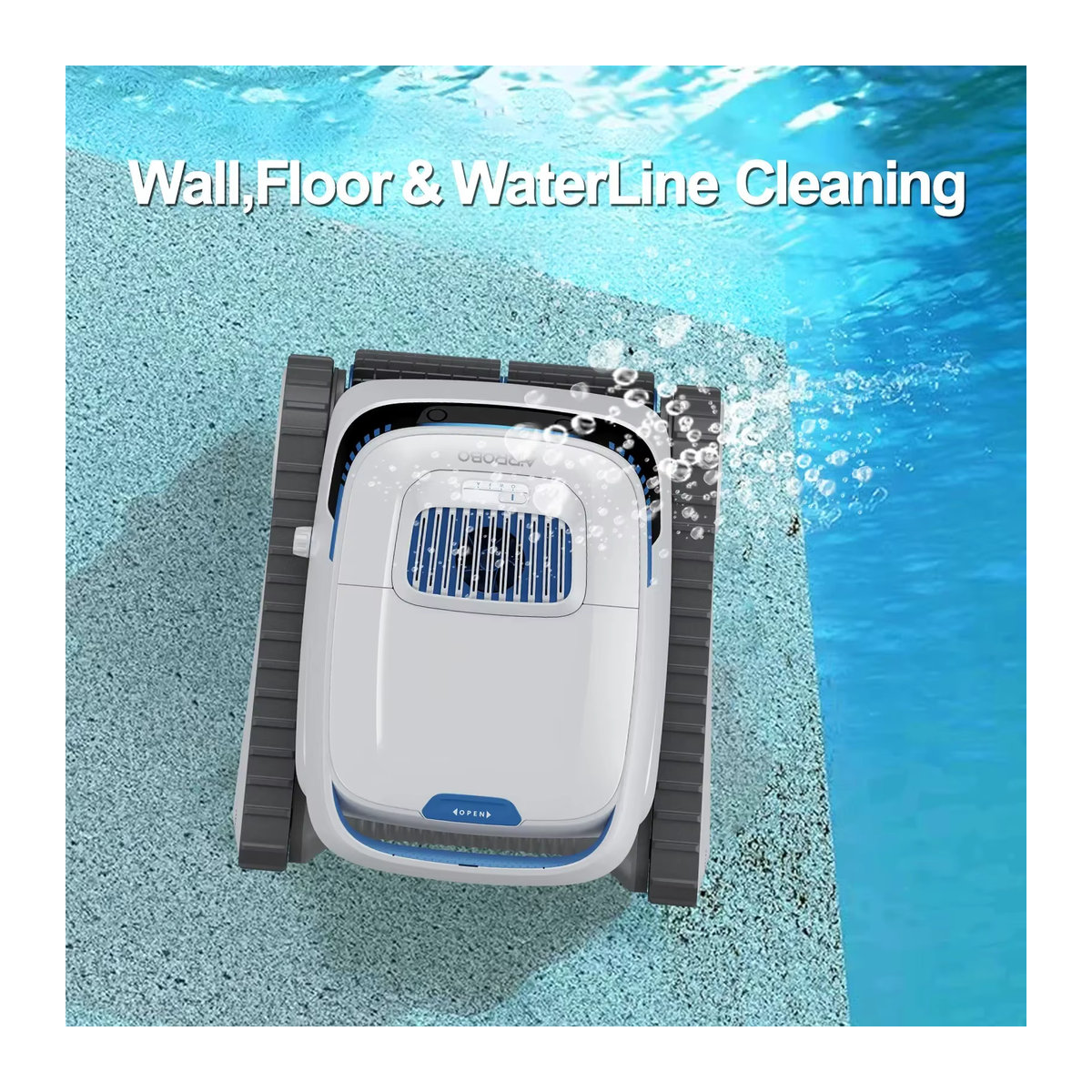 AIRROBO TBPC20 Poolreiniger-Roboter für unterirdische und oberirdische Pools mit Wandkletterfunktion zur Reinigung von Böden, Wänden und Wasserleitungen - Bild 5