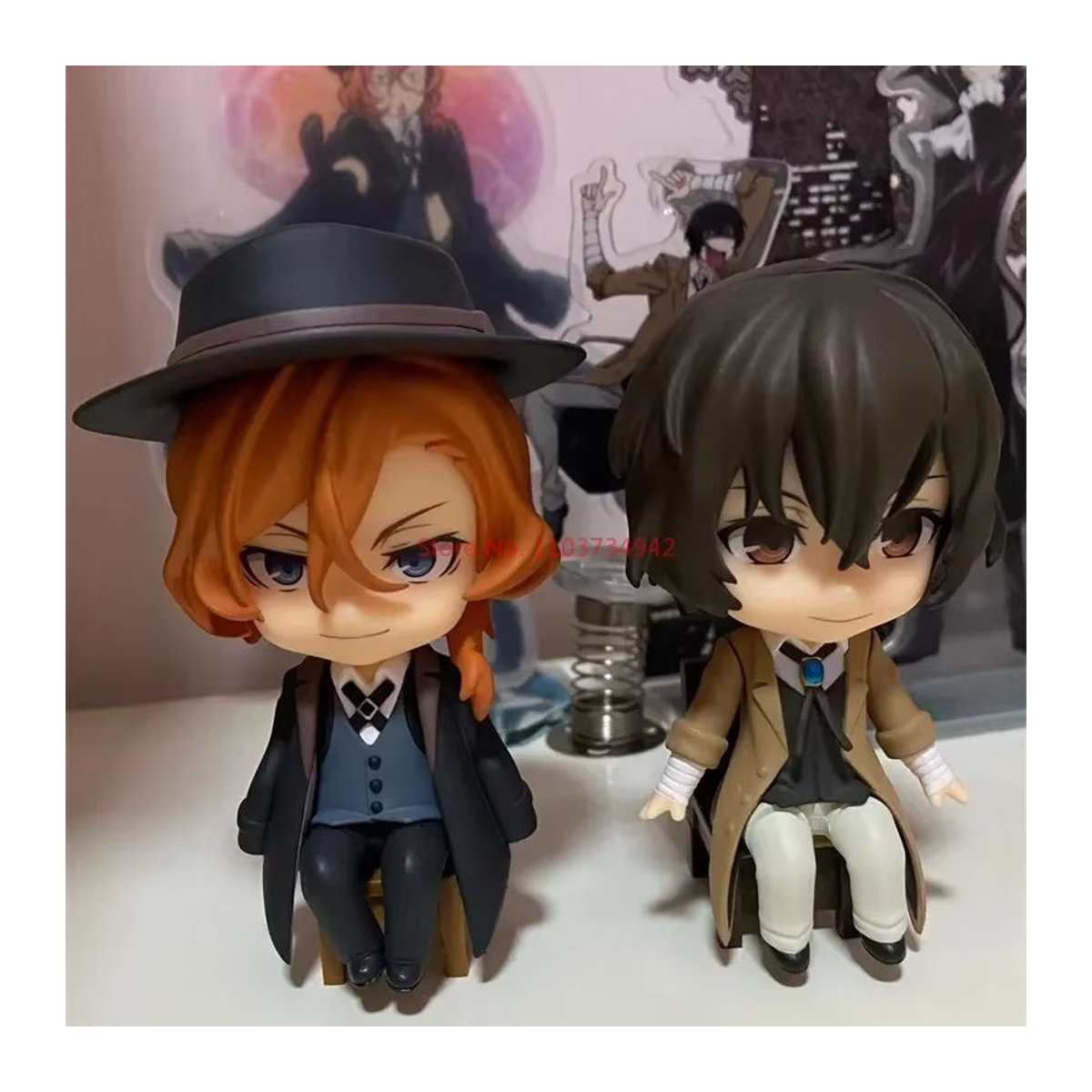 Aixlan Anime Figur Q-Version Dazai Osamu Nakahara Chuuya Mori Ogai Sammelmodell aus Kunststoff, mehrfarbig - Bild 5