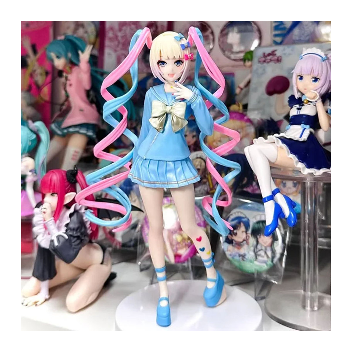 Aixlan Needy Girl Overdose Anime-Figur Rain KAnge als PVC Actionfigur in Blau - Bild 1