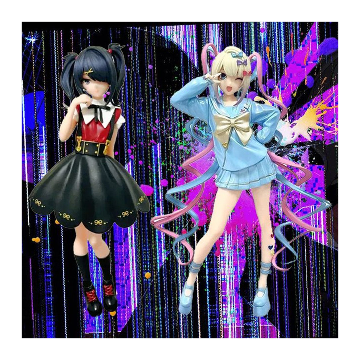 Aixlan Needy Girl Overdose Figur Rain Kange Anime Actionfigur aus Kunststoff in Blau - Bild 1
