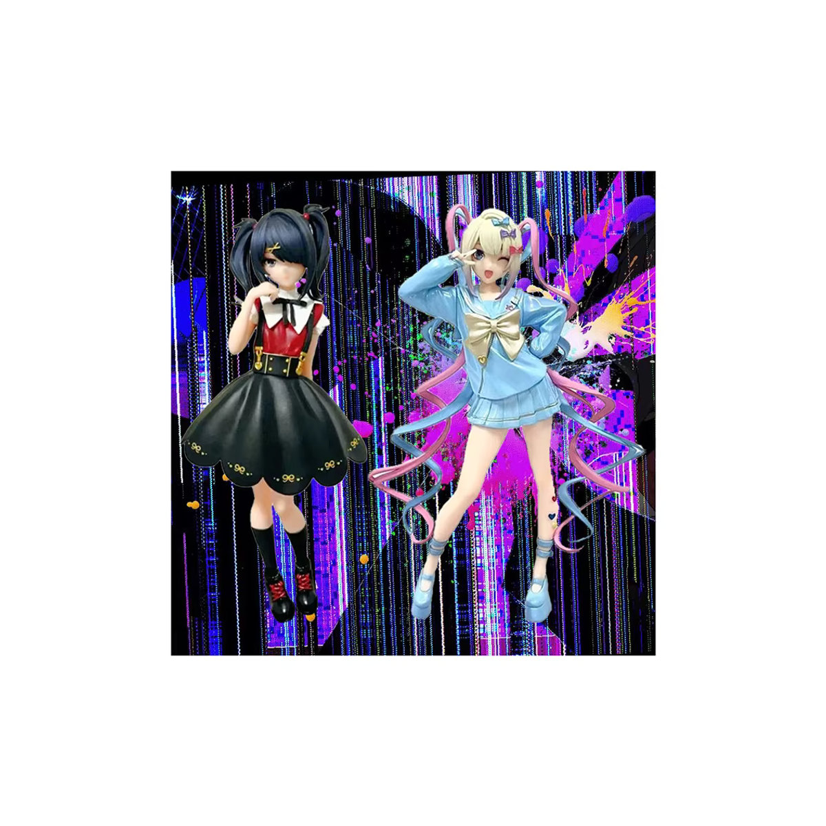 Aixlan Needy Girl Overdose Figur Rain Kange Anime Actionfigur aus Kunststoff in Blau - Bild 5
