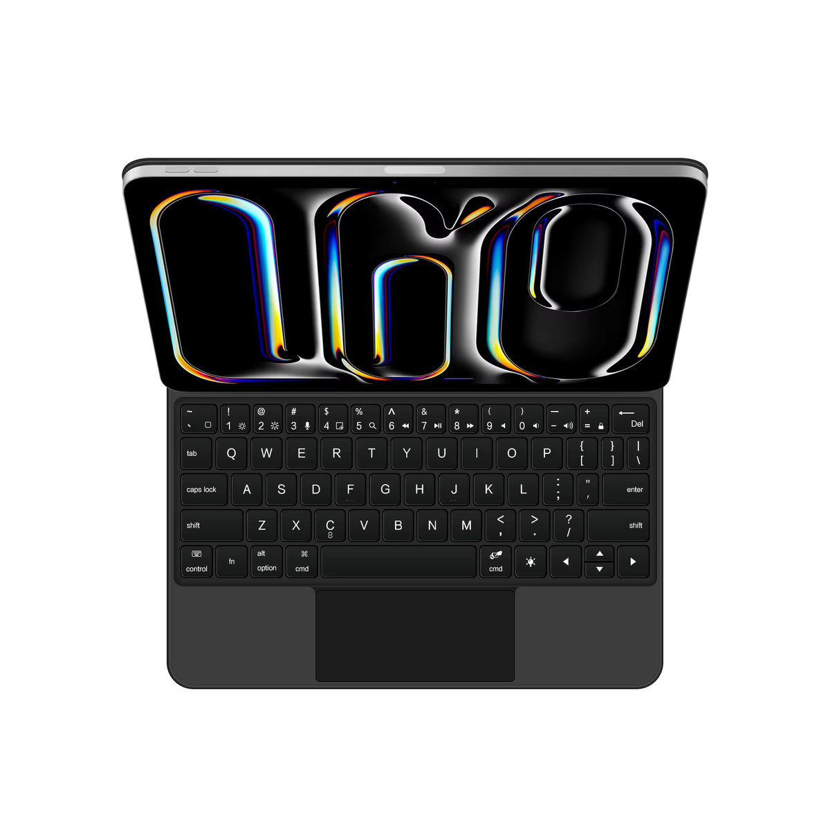 AJIUYU Smart Tastatur für iPad Pro 11 M4 2024 mit Touchpad und magnetischer Abdeckung in Schwarz oder Weiß - Bild 2