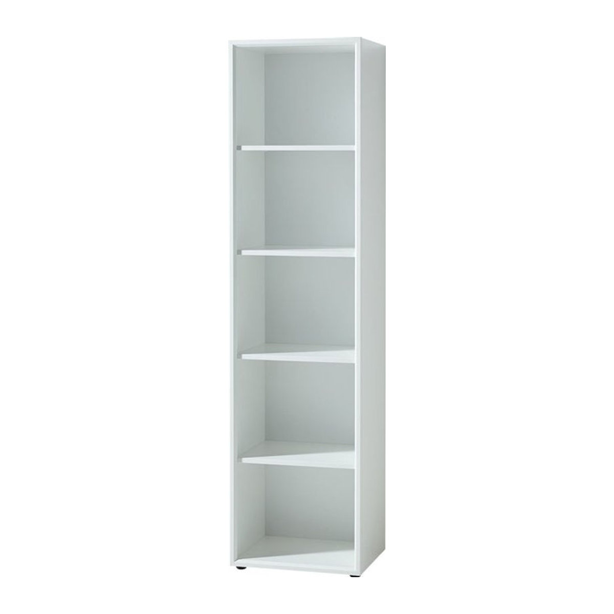 Aktenregal Hoch Schmal Kadima Design Serie MUENCHEN Weiß B/T/H: 50 x 37 x 196 cm - Bild 1