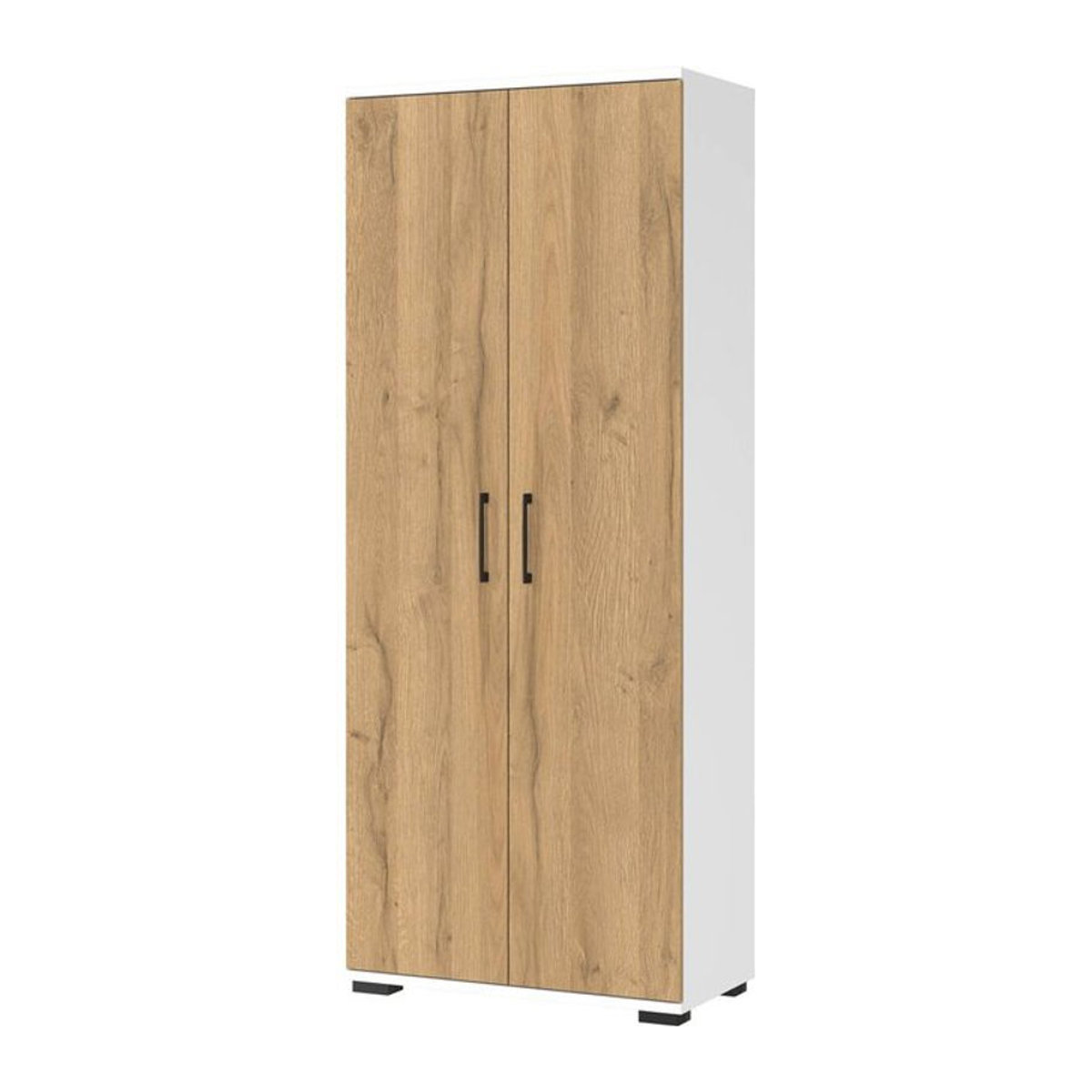 Aktenschrank Profi 2.0 Germania mit Drehtüren in Eiche Natur, Weiß oder Schwarz, B/H/T: 80 x 200 x 40 cm - Bild 1
