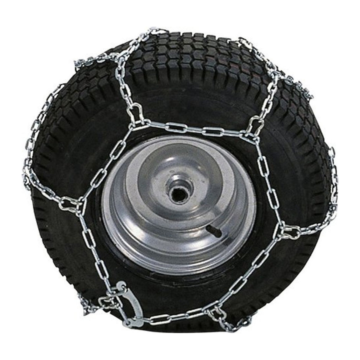 AL-KO Schneeketten Rallye für Rasentraktoren, Reifengröße 18x8,5-8, silberfarben, aus Metall - Bild 1