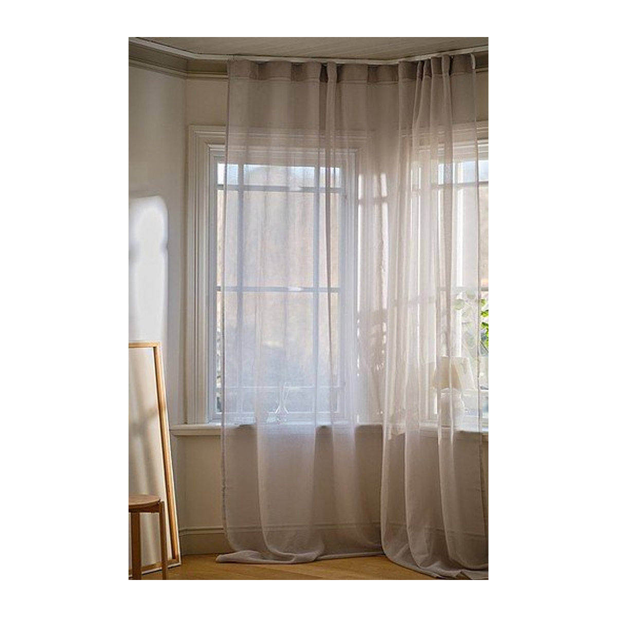 ALBA Voile-Gardine extra breit in Weiß oder Beige - Bild 1